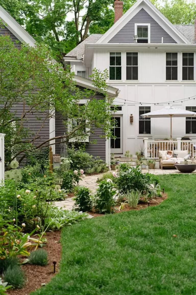 Winding Flagstone Garden Path