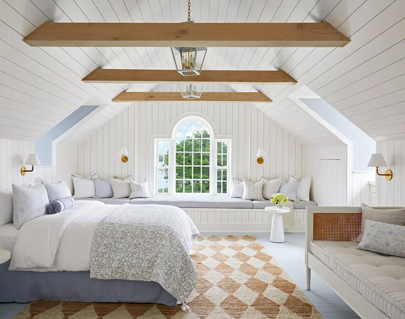 20 French Country Bedroom Ideas for Your Dream Sanctuary 20 Wood Beam Ceiling