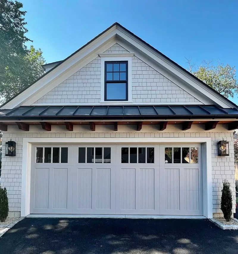 52 Stunning Garage Door Ideas to Boost Your Curb Appeal 3 Wood-Look Sectional Door