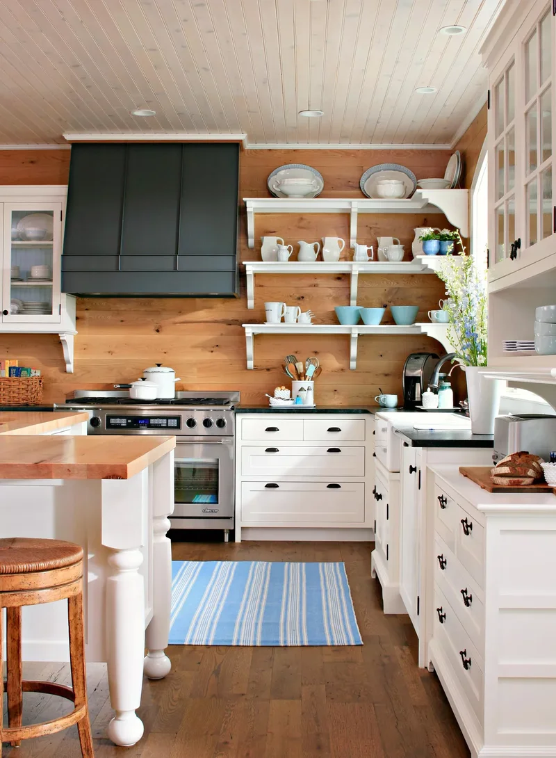 Wood Panel Backsplash