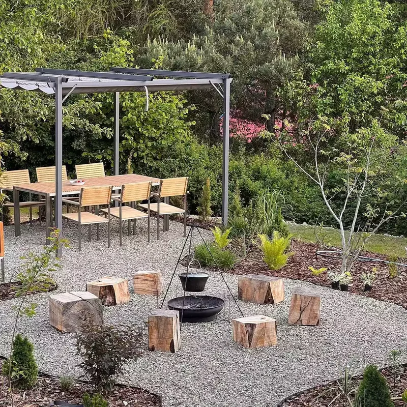 60 Backyard Fire Pit Ideas for Your Summer Project List 30 Wood Stump Fire Pit Seating