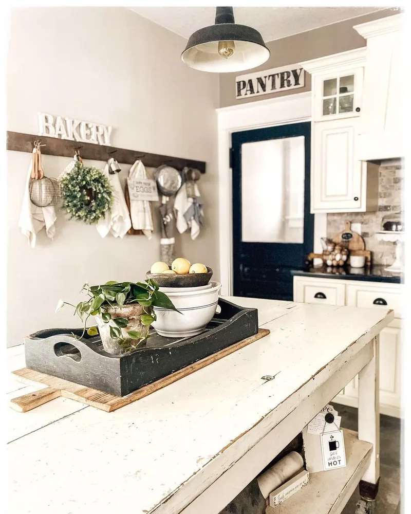 Wooden Hooks on the Wall