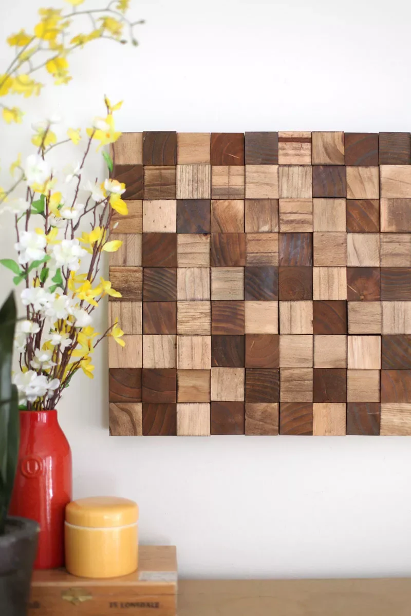Wooden Mosaic Wall Art