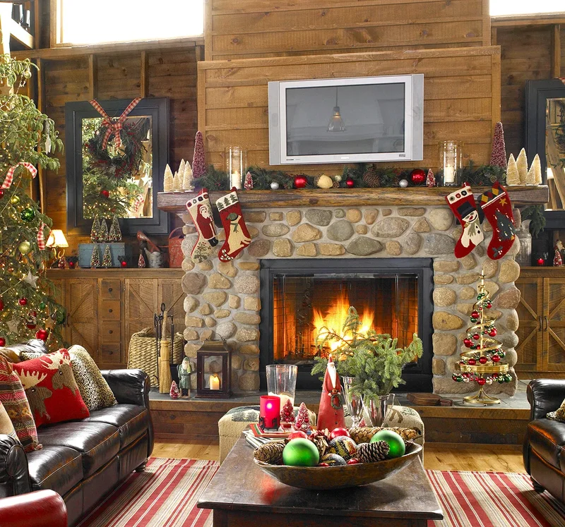 53 Stunning Christmas Mantel Decor Ideas for Your Home 42 Woodland Christmas Mantel