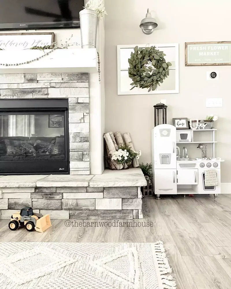 34 Cozy Farmhouse Fireplace Designs to Transform Your Room 9 Work Around the TV