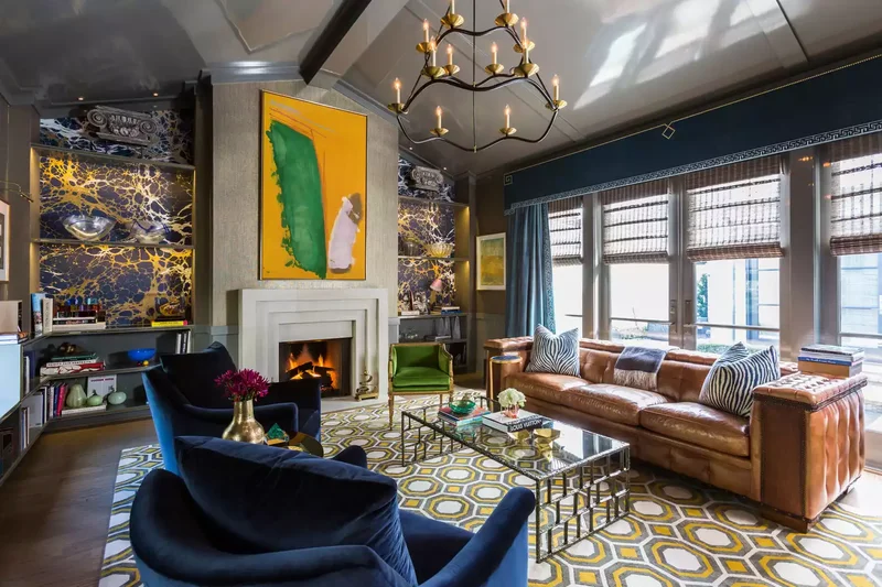 30 Dark Brown Couch Living Room Designs You'll Love 25 Work Peppy Colors Into the Mix