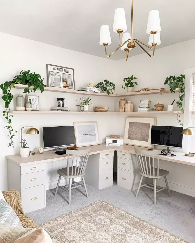 30 Home Office Shelving Solutions for Your Workspace 3 Wrap Shelves Around Your Space