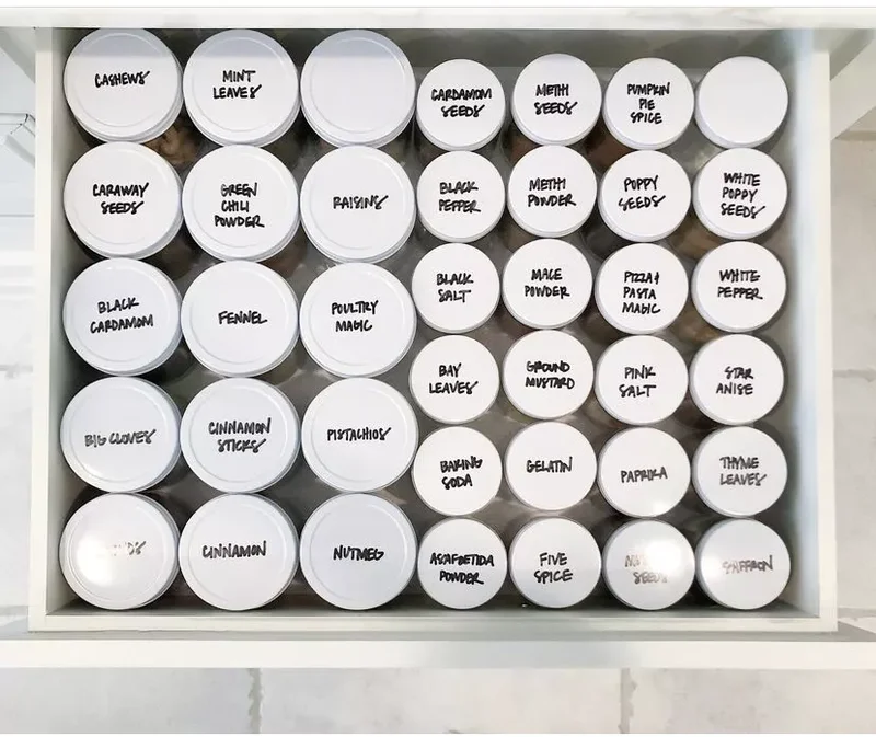 20 Creative Spice Rack Ideas for Kitchen Organization 13 Write Out Labels