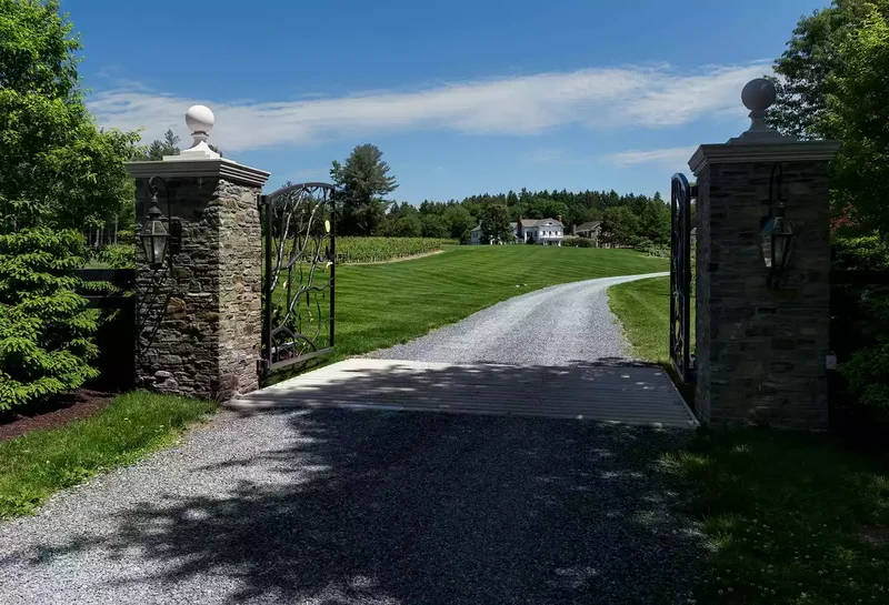 35 Beautiful Driveway Gate Ideas for Any Home Style 30 Wrought Iron Driveway Gate