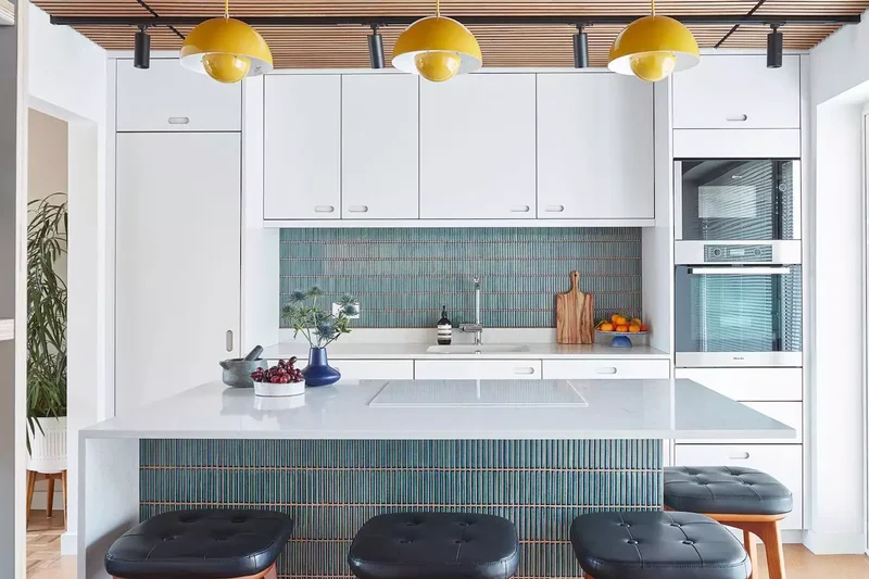 31 Kitchen Color Schemes for Every Style to Transform Your Space 13 Yellow + Blue