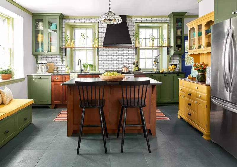 Yellow and Green Kitchen Color Palette