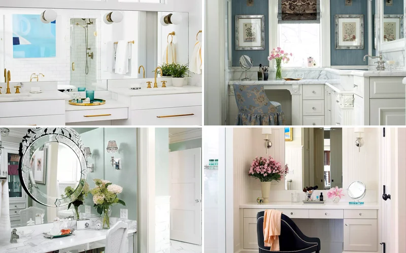 17 Makeup Vanity Ideas for Your Bathroom’s Daily Routine