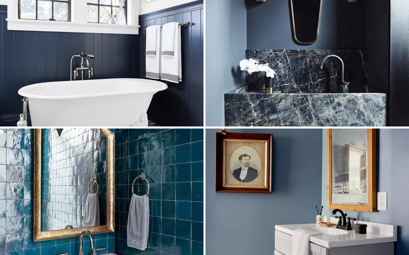34 Beautiful Blue Bathroom Ideas for Any Style to Refresh