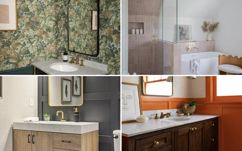 42 Vibrant Bathroom Color Ideas for Small Space Styling