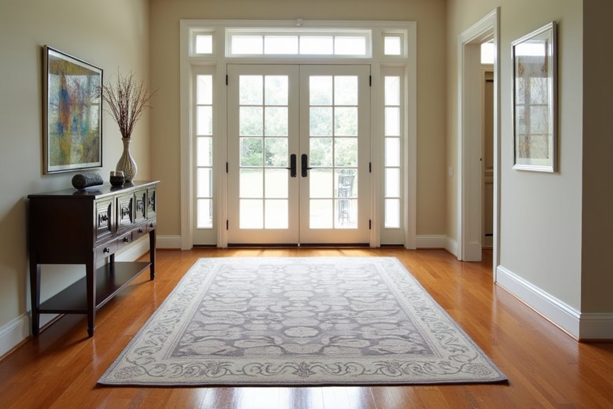 What Size Rug for Double Door Entry 1 double door rug sizes