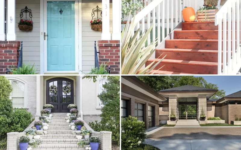 30 Front Step Design Ideas to Boost Your Home’s Curb Appeal
