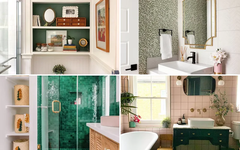 30 Beautiful Green Bathroom Ideas for Nature-Inspired Spaces