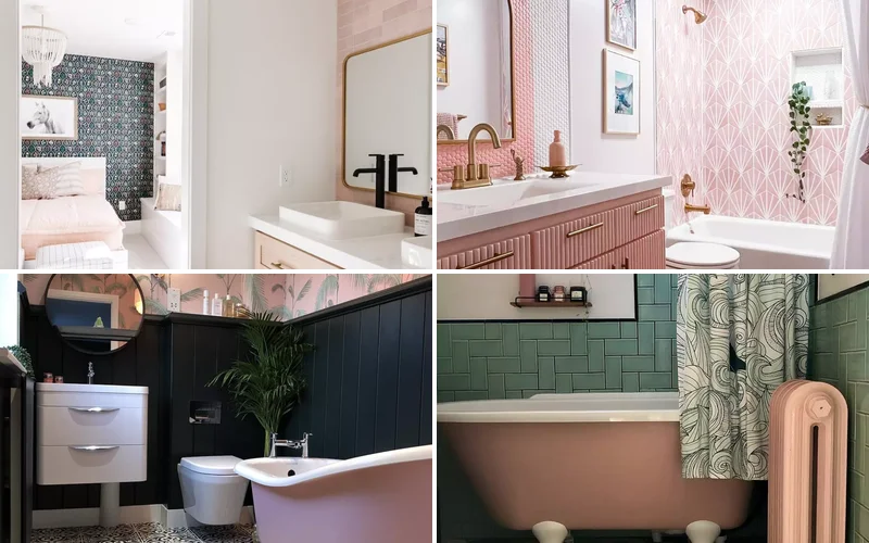 40 Pink Bathroom Design Ideas That Balance Fun and Elegance