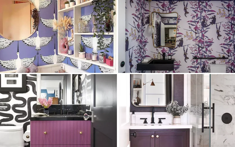 42 Beautiful Purple Bathroom Designs From Soft to Bold